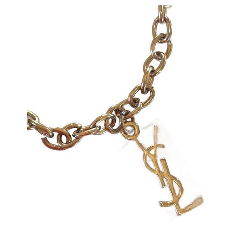 yves saint laurent charm bracelet|yves Saint Laurent leather bracelet.